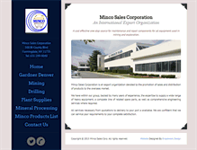 Tablet Screenshot of mincosales.com